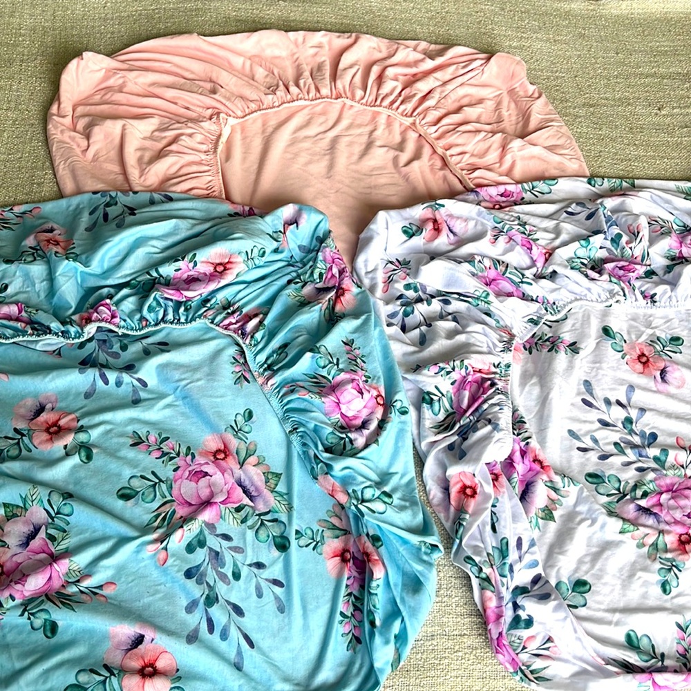 Till You- set of 3 coordinating crib sheets